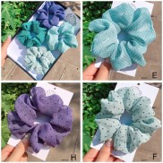 [Mã FASTGRET4 giảm 10% đơn 99K] ( HOT ) Buộc tóc, cột tóc vải scrunchies chiffon chấm bi siêu đẹp Orin K1117
